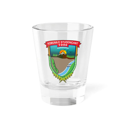 Coat of arms of Studeničani Municipality (North Macedonia) (Coat of Arms) Shot Glass 1.5oz 1.5oz - Go Mug Yourself