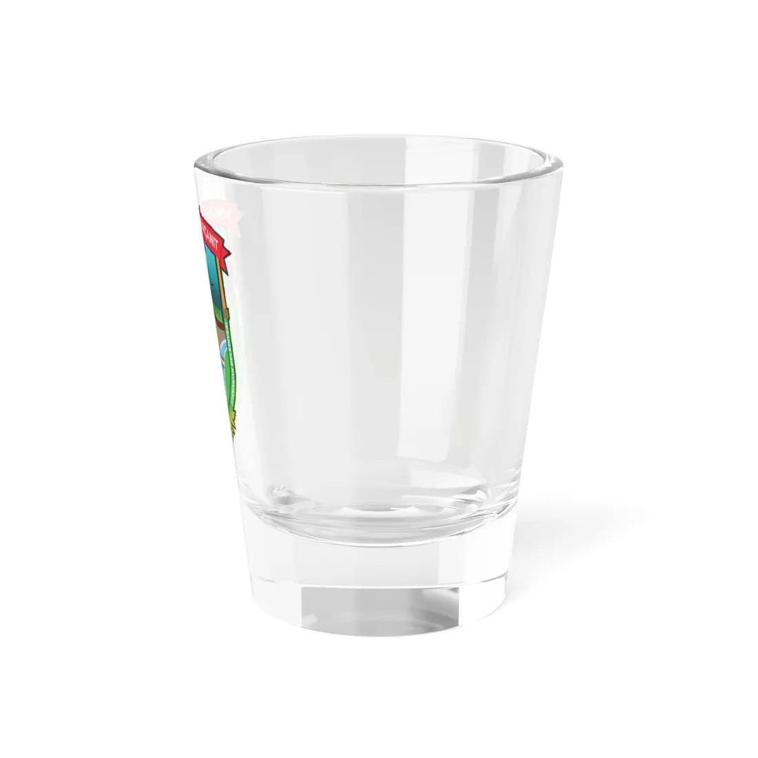 Coat of arms of Studeničani Municipality (North Macedonia) (Coat of Arms) Shot Glass 1.5oz - Go Mug Yourself