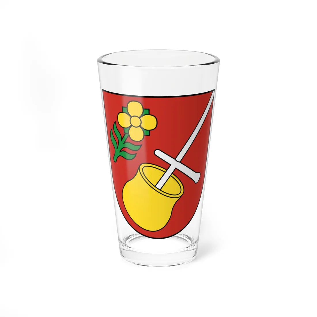 Coat of Arms of Stupava (Slovakia) (Coat of Arms) Pint Glass 16oz 16oz - Go Mug Yourself