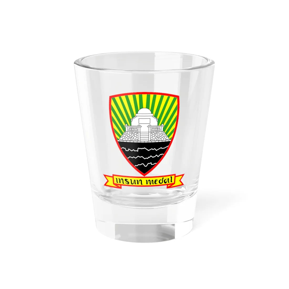 Coat of arms of Sumedang Regency (Indonesia) (Coat of Arms) Shot Glass 1.5oz 1.5oz - Go Mug Yourself