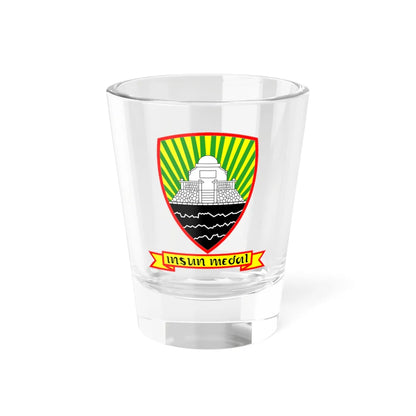Coat of arms of Sumedang Regency (Indonesia) (Coat of Arms) Shot Glass 1.5oz 1.5oz - Go Mug Yourself