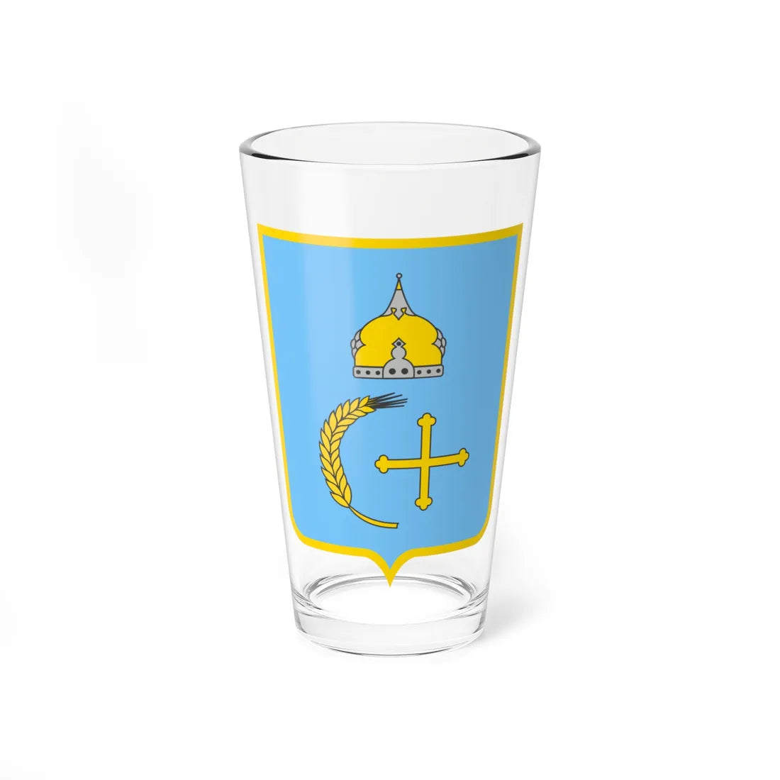 Coat of Arms of Sumy Oblast (Ukraine) (Coat of Arms) Pint Glass 16oz 16oz - Go Mug Yourself
