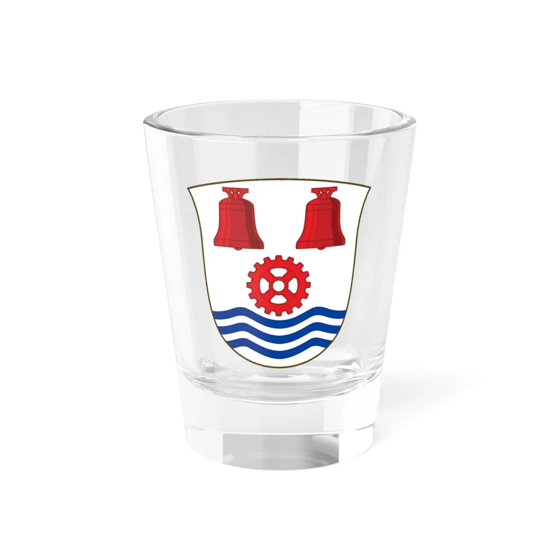 Coat of arms of Sundby-Hvorup (Denmark) (Coat of Arms) Shot Glass 1.5oz - Go Mug Yourself