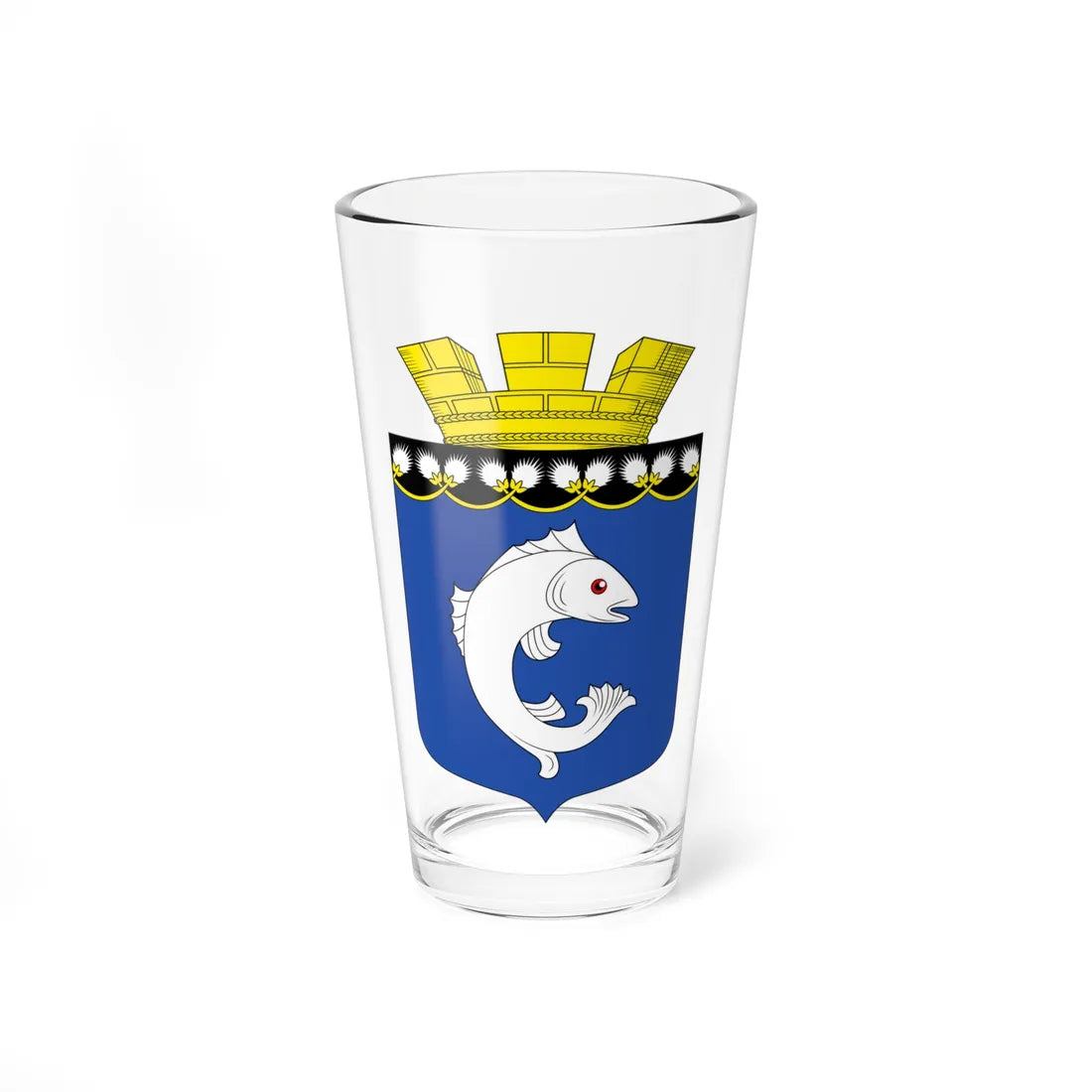 Coat of Arms of Suoyarvi (Russia) (Coat of Arms) Pint Glass 16oz 16oz - Go Mug Yourself