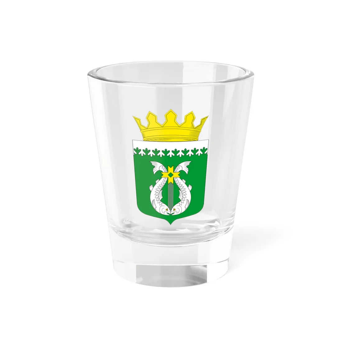 Coat of Arms of Suoyarvsky District (Russia) (Coat of Arms) Shot Glass 1.5oz 1.5oz - Go Mug Yourself
