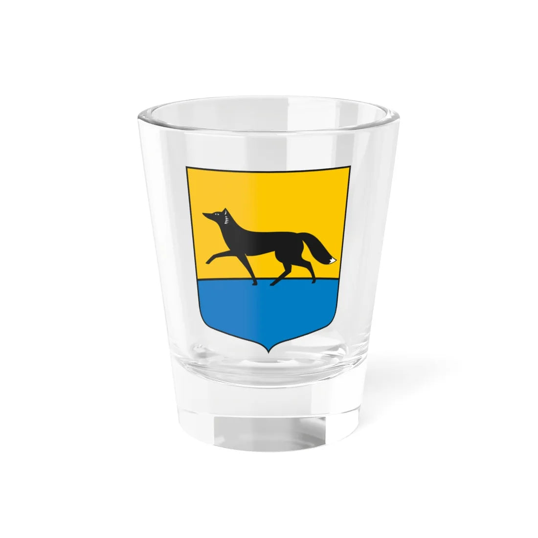 Coat of Arms of Surgut (Russia) (Coat of Arms) Shot Glass 1.5oz 1.5oz - Go Mug Yourself