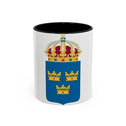 Coat of arms of Sweden - Accent Coffee Mug 11oz Black - Go Mug Yourself