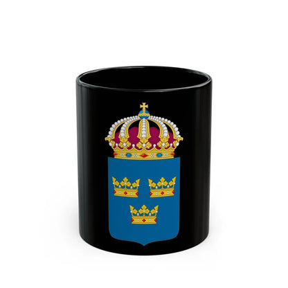 Coat of arms of Sweden - Black Coffee Mug-11oz-Go Mug Yourself