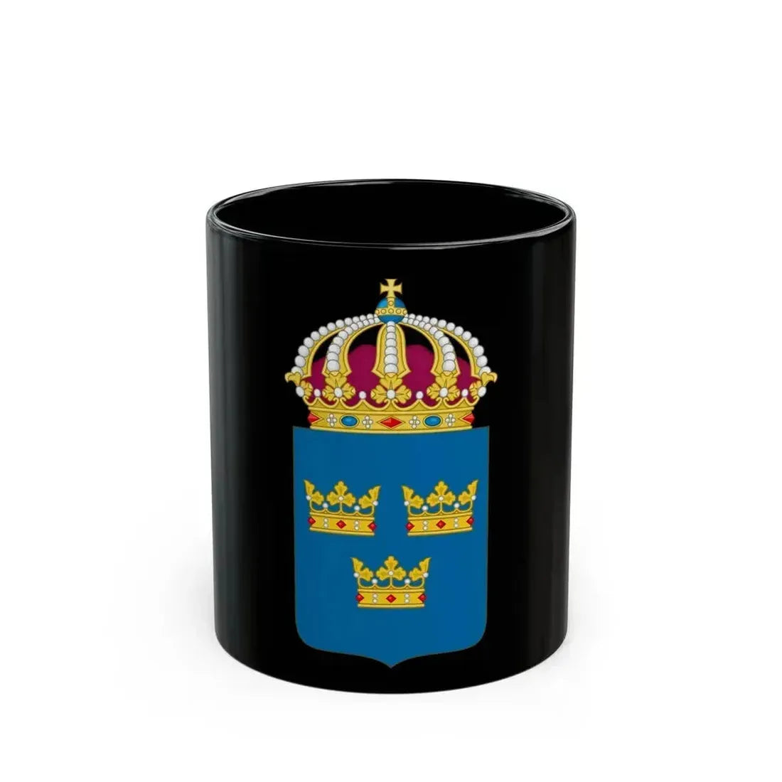 Coat of arms of Sweden - Black Coffee Mug 11oz - Go Mug Yourself