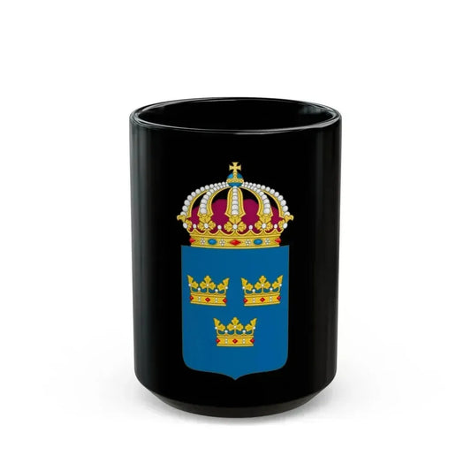 Coat of arms of Sweden - Black Coffee Mug 15oz - Go Mug Yourself