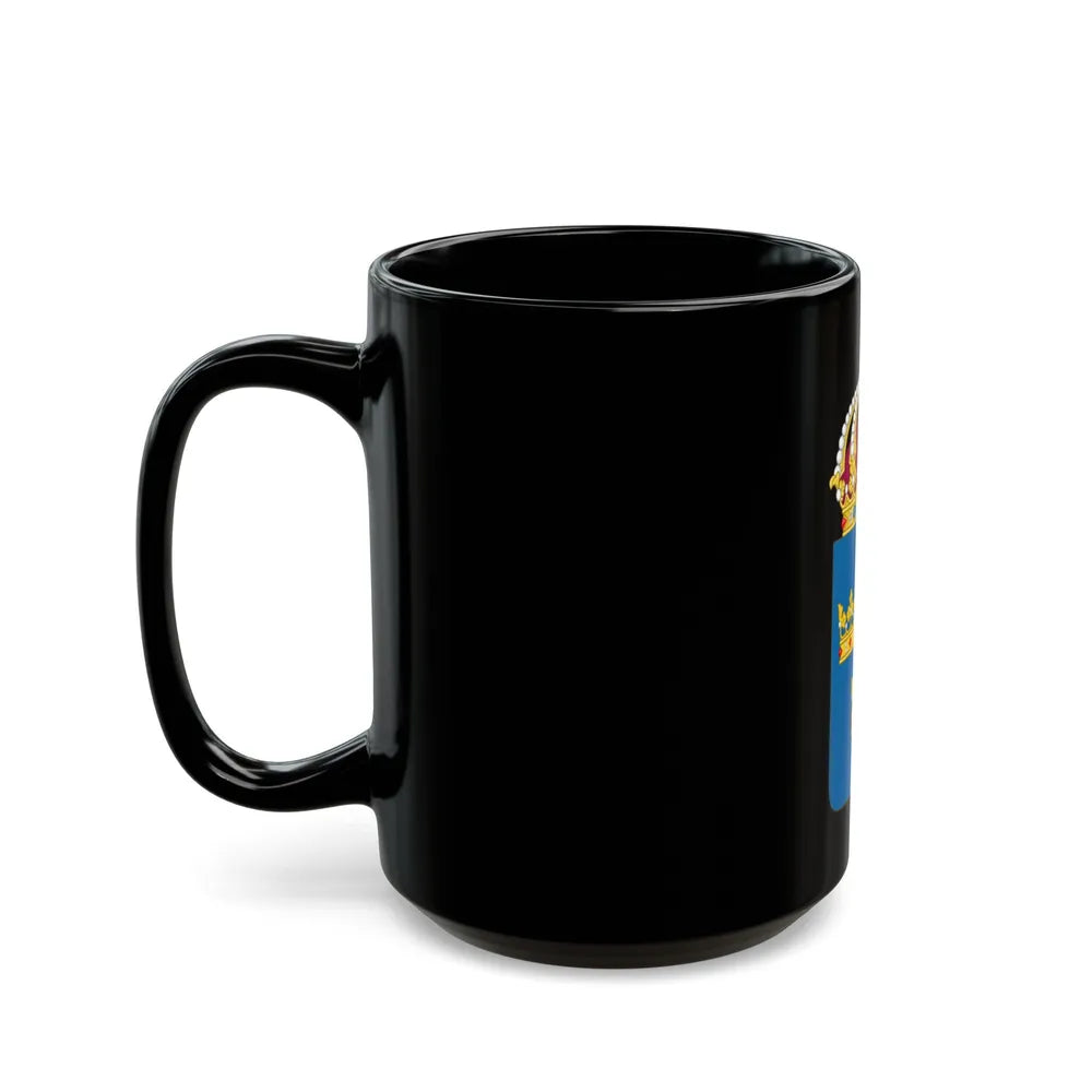 Coat of arms of Sweden - Black Coffee Mug-Go Mug Yourself