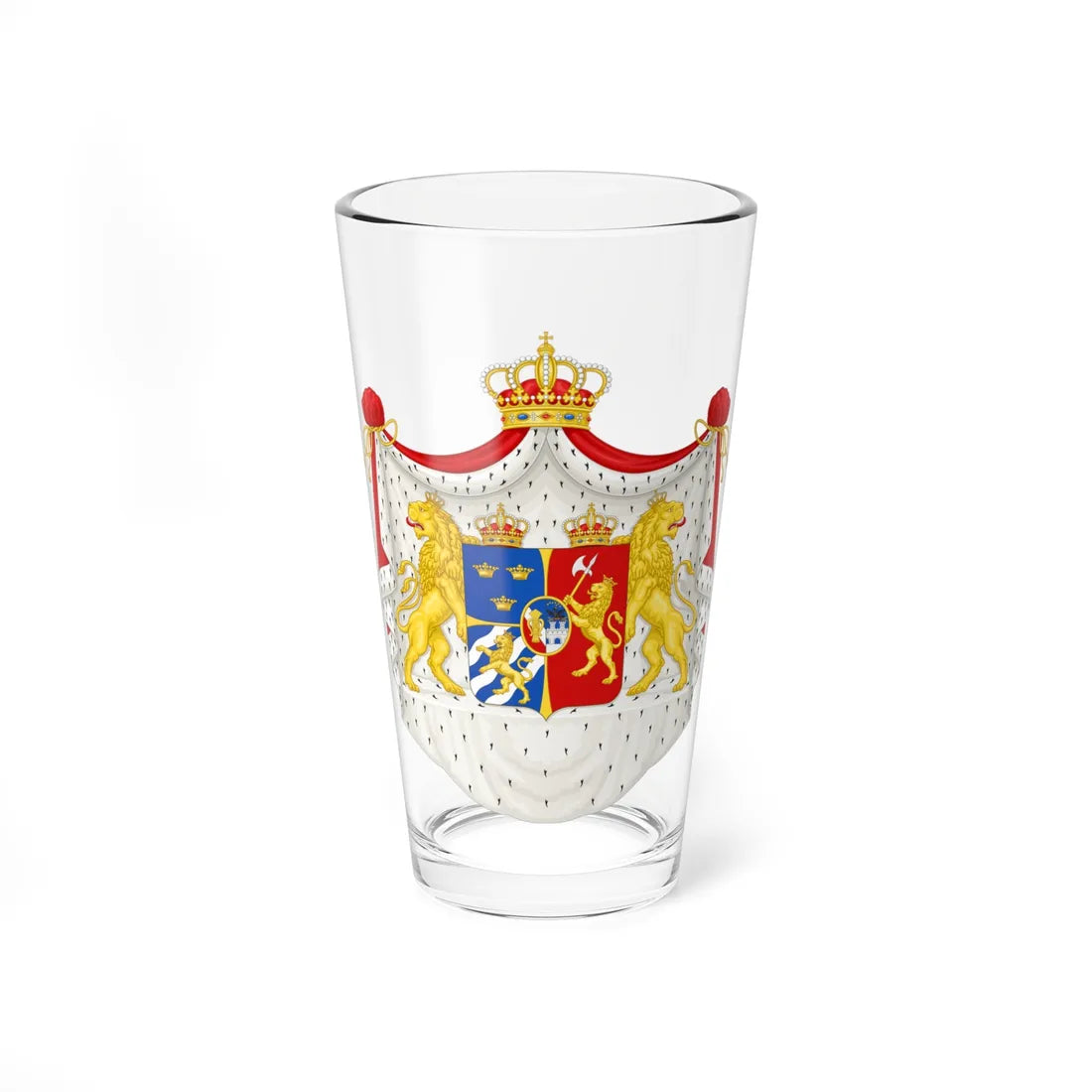 Coat of arms of Sweden-Norway 1844 (Norway) (Coat of Arms) Pint Glass 16oz 16oz - Go Mug Yourself