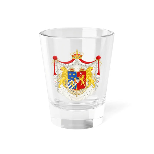 Coat of arms of Sweden-Norway 1844 with orders (Norway) (Coat of Arms) Shot Glass 1.5oz 1.5oz - Go Mug Yourself
