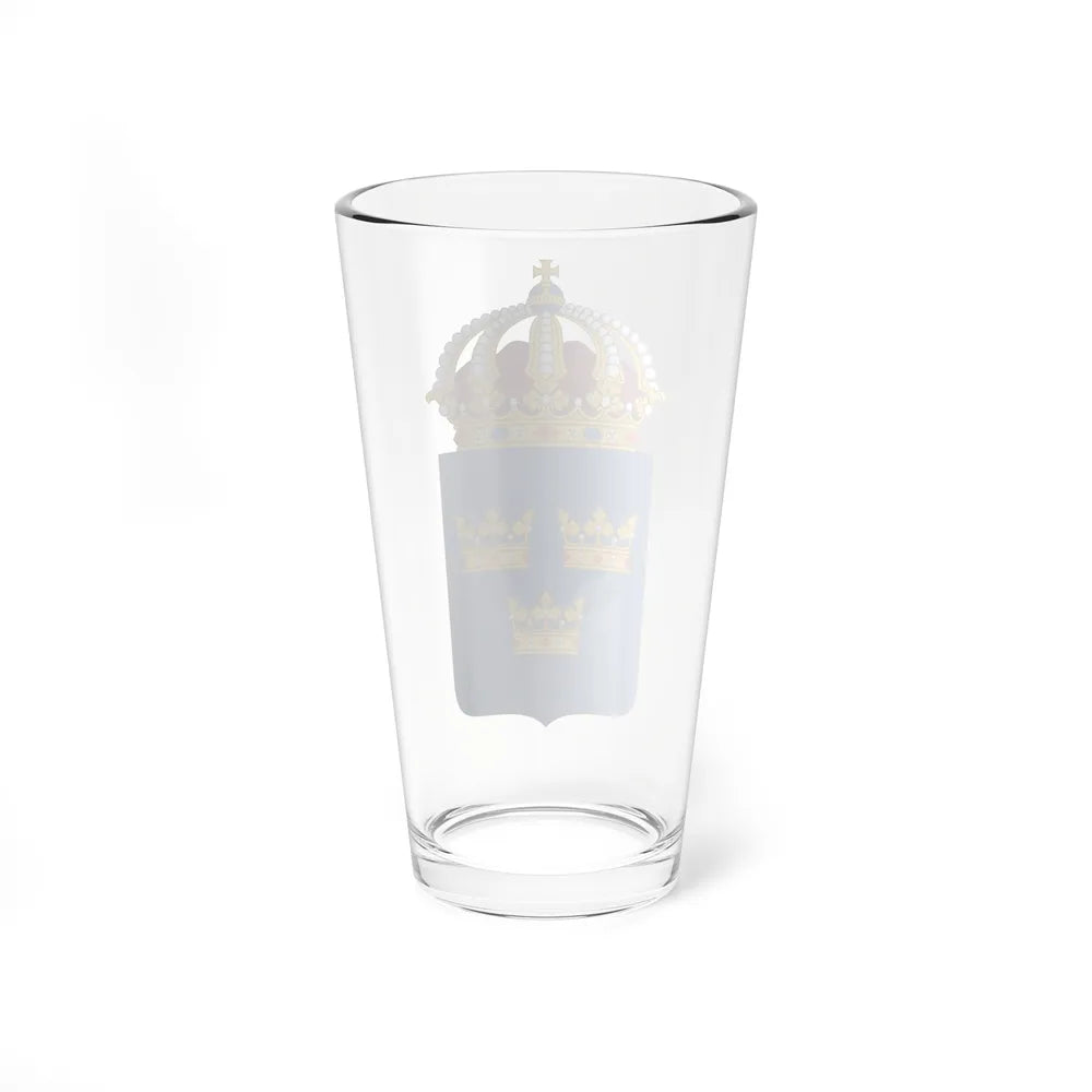 Coat of arms of Sweden - Pint Glass 16oz-Go Mug Yourself