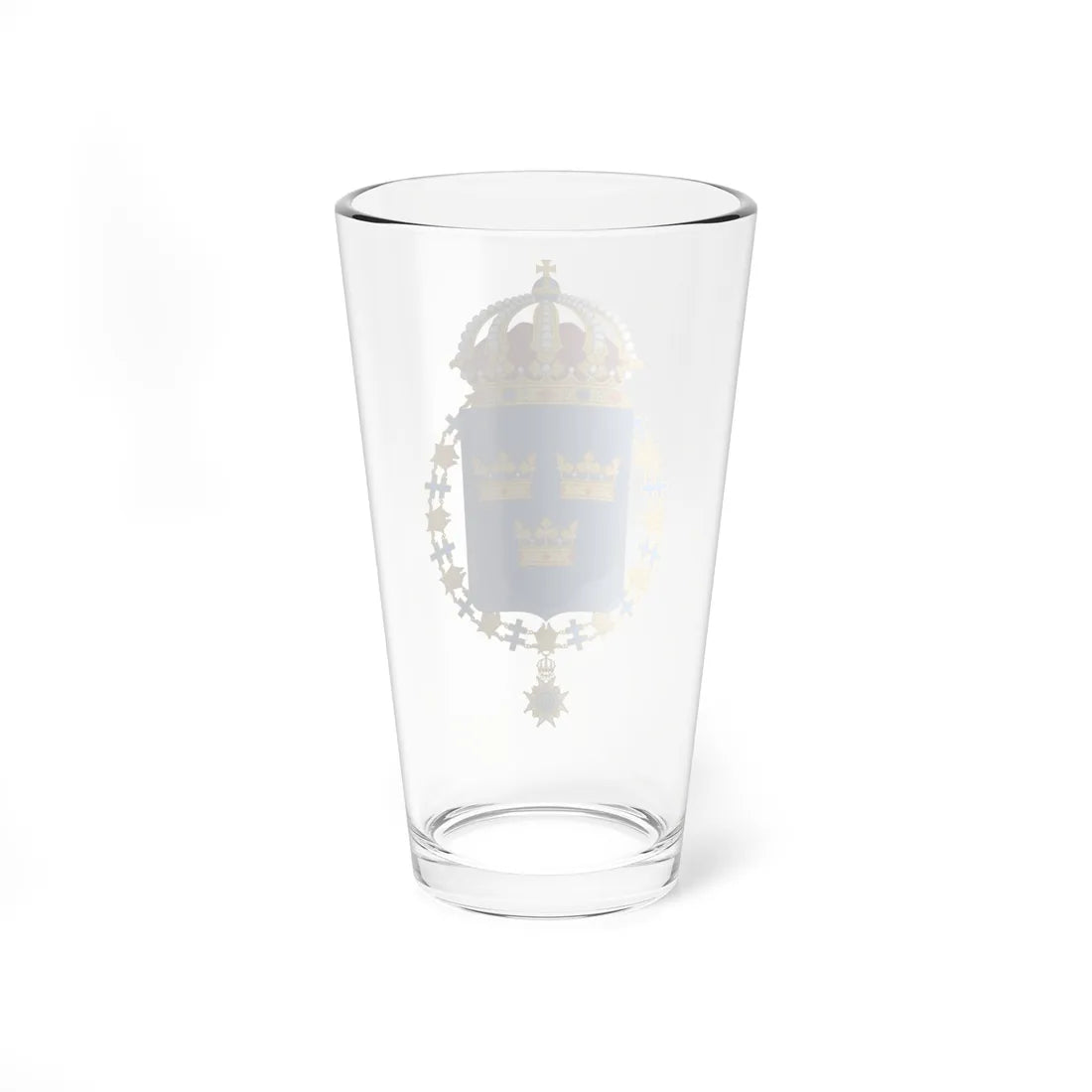 Coat of arms of Sweden shield and chain (Sweden) (Coat of Arms) Pint Glass 16oz - Go Mug Yourself