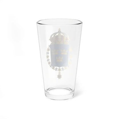 Coat of arms of Sweden shield and chain (Sweden) (Coat of Arms) Pint Glass 16oz - Go Mug Yourself