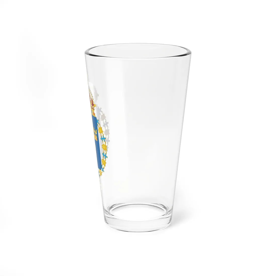 Coat of arms of Sweden shield and chain (Sweden) (Coat of Arms) Pint Glass 16oz - Go Mug Yourself