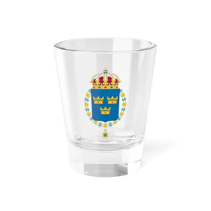 Coat of arms of Sweden shield and chain (Sweden) (Coat of Arms) Shot Glass 1.5oz 1.5oz - Go Mug Yourself