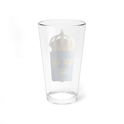 Coat of arms of Sweden (Sweden) (Coat of Arms) Pint Glass 16oz - Go Mug Yourself