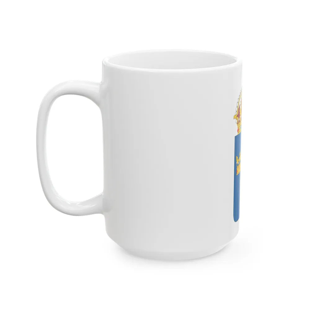 Coat of arms of Sweden - White Coffee Mug-Go Mug Yourself