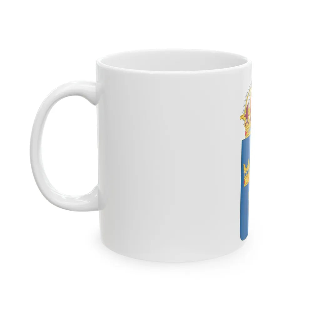 Coat of arms of Sweden - White Coffee Mug-Go Mug Yourself