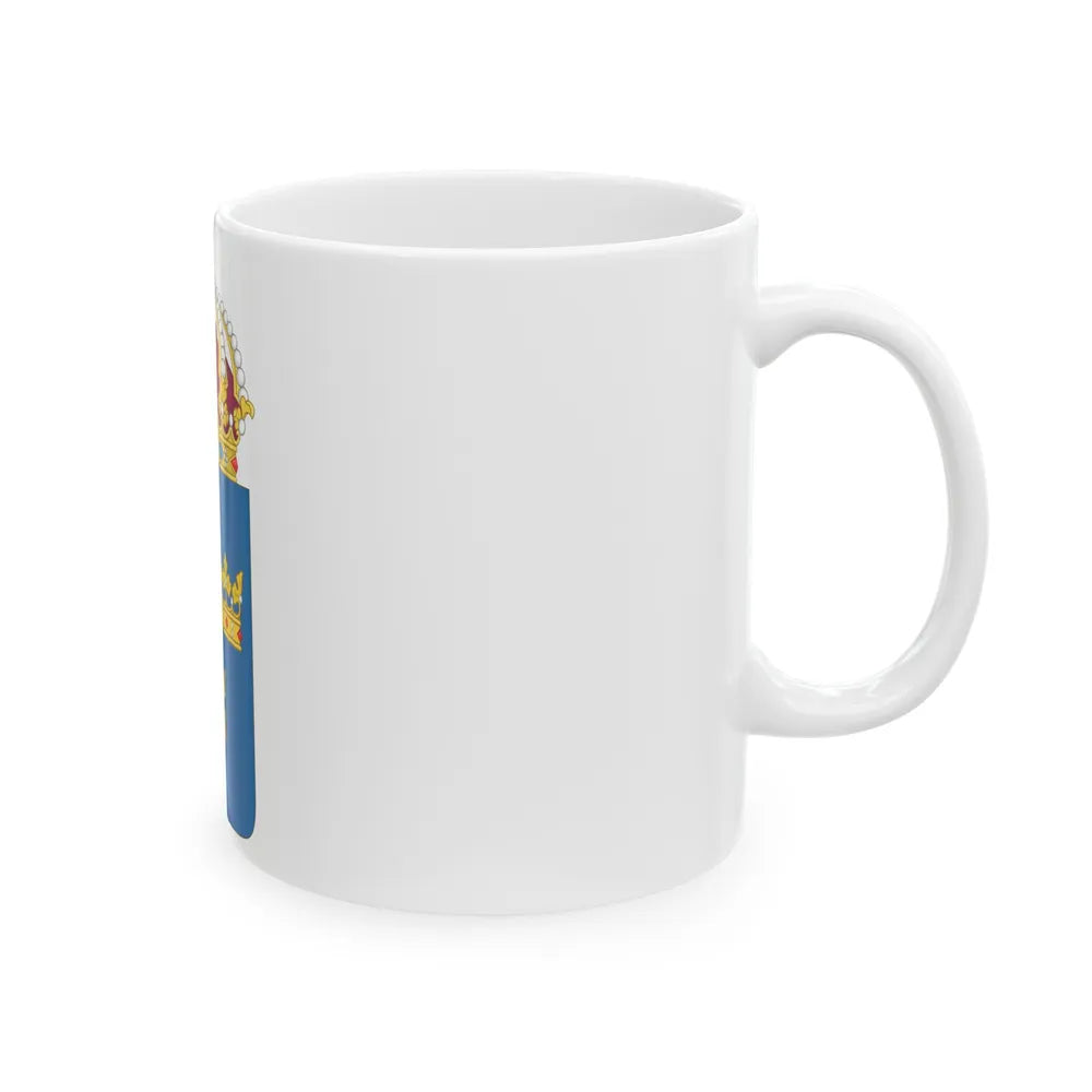 Coat of arms of Sweden - White Coffee Mug-Go Mug Yourself