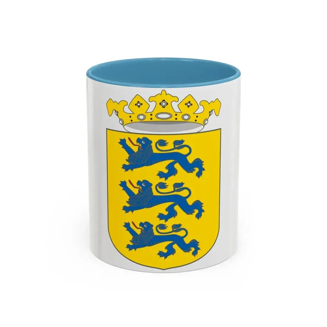 Coat of arms of Swedish Estonia - Accent Coffee Mug 11oz Light Blue - Go Mug Yourself