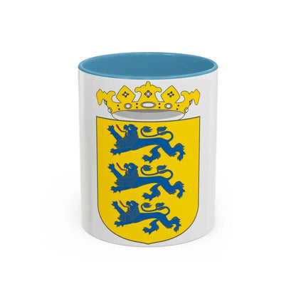 Coat of arms of Swedish Estonia - Accent Coffee Mug 11oz Light Blue - Go Mug Yourself