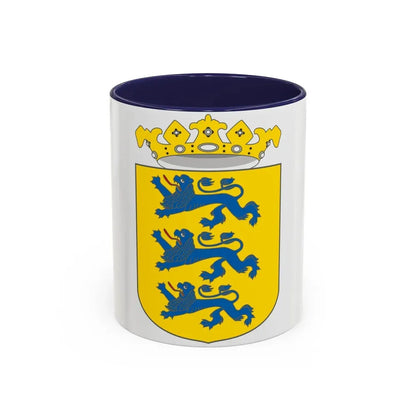 Coat of arms of Swedish Estonia - Accent Coffee Mug 11oz Navy - Go Mug Yourself