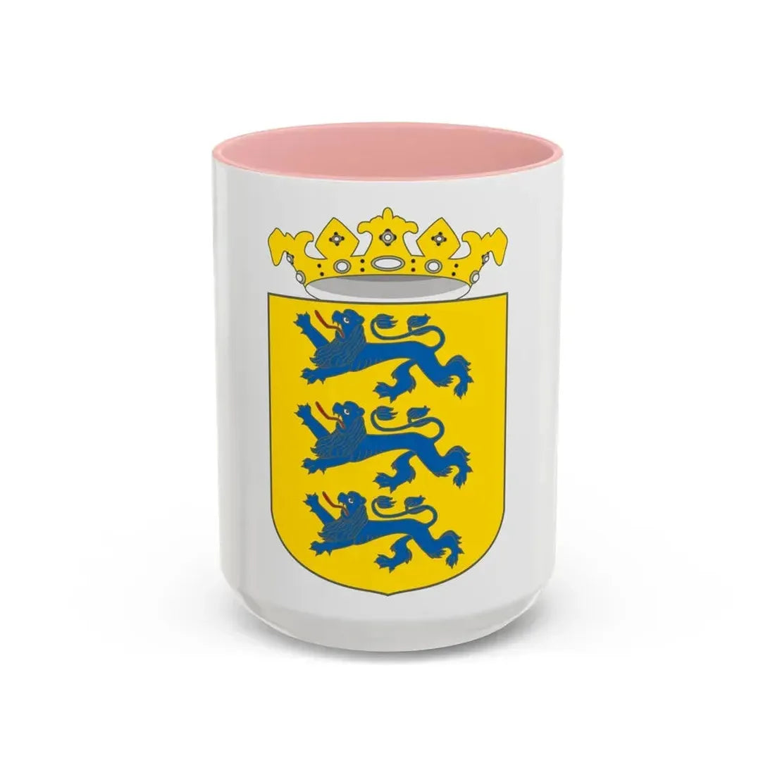 Coat of arms of Swedish Estonia - Accent Coffee Mug 15oz Pink - Go Mug Yourself