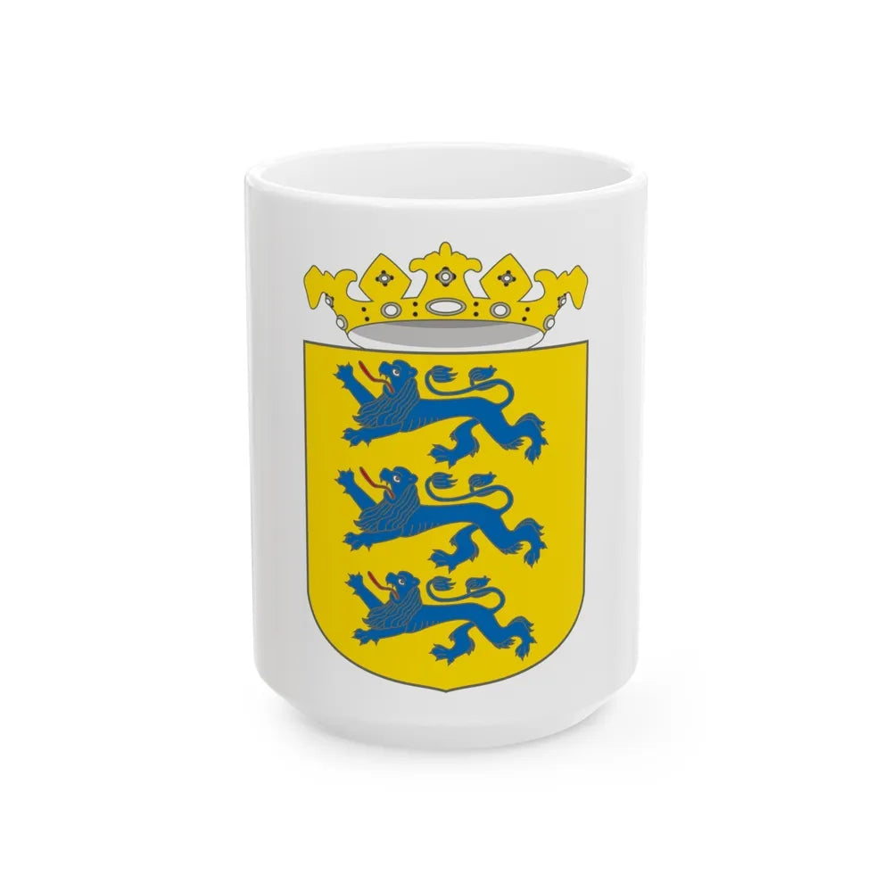 Coat of arms of Swedish Estonia - White Coffee Mug-15oz-Go Mug Yourself