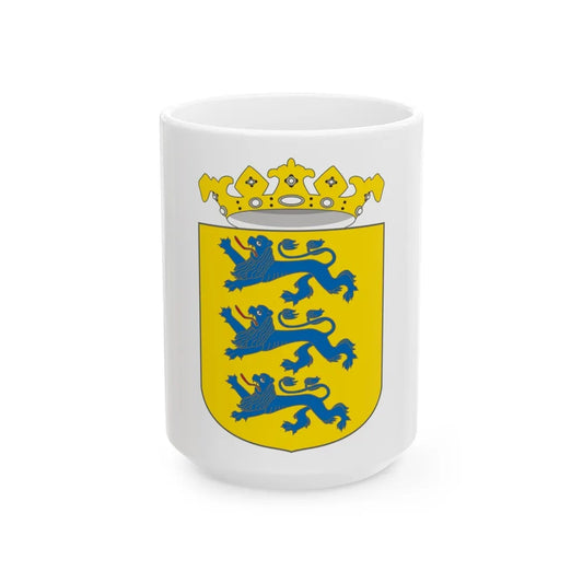 Coat of arms of Swedish Estonia - White Coffee Mug-15oz-Go Mug Yourself