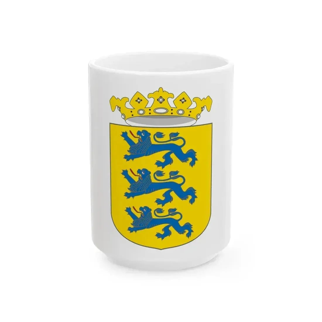 Coat of arms of Swedish Estonia - White Coffee Mug 15oz - Go Mug Yourself