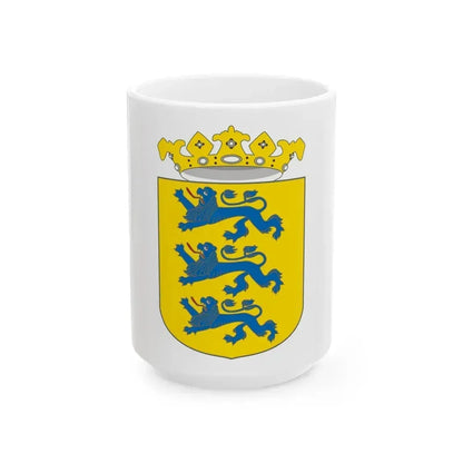 Coat of arms of Swedish Estonia - White Coffee Mug 15oz - Go Mug Yourself