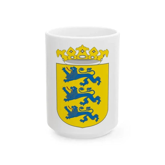 Coat of arms of Swedish Estonia - White Coffee Mug 15oz - Go Mug Yourself