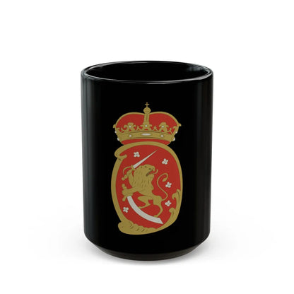 Coat of arms of Swedish Finland - Black Coffee Mug-15oz-Go Mug Yourself