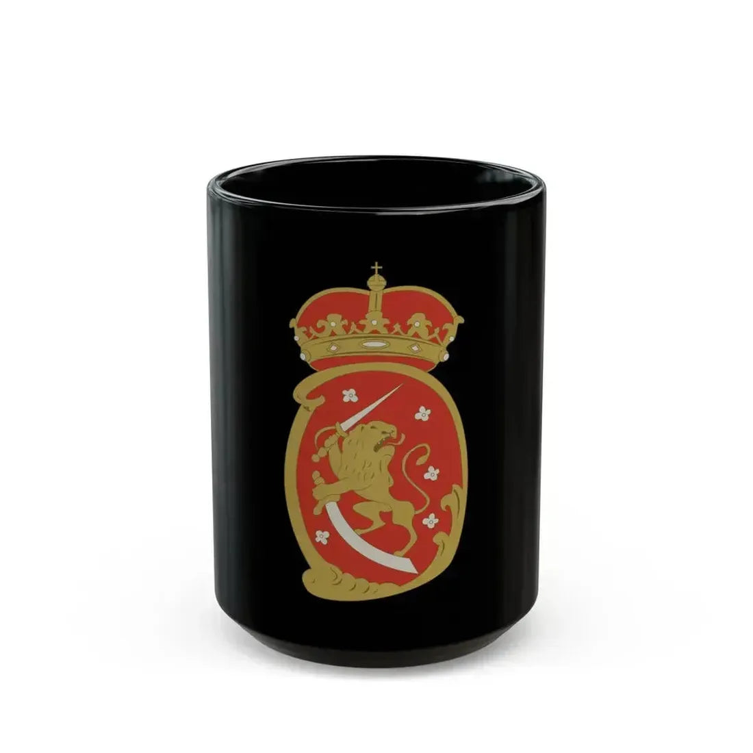 Coat of arms of Swedish Finland - Black Coffee Mug 15oz - Go Mug Yourself