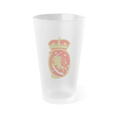 Coat of arms of Swedish Finland - Frosted Pint Glass 16oz Default Title - Go Mug Yourself