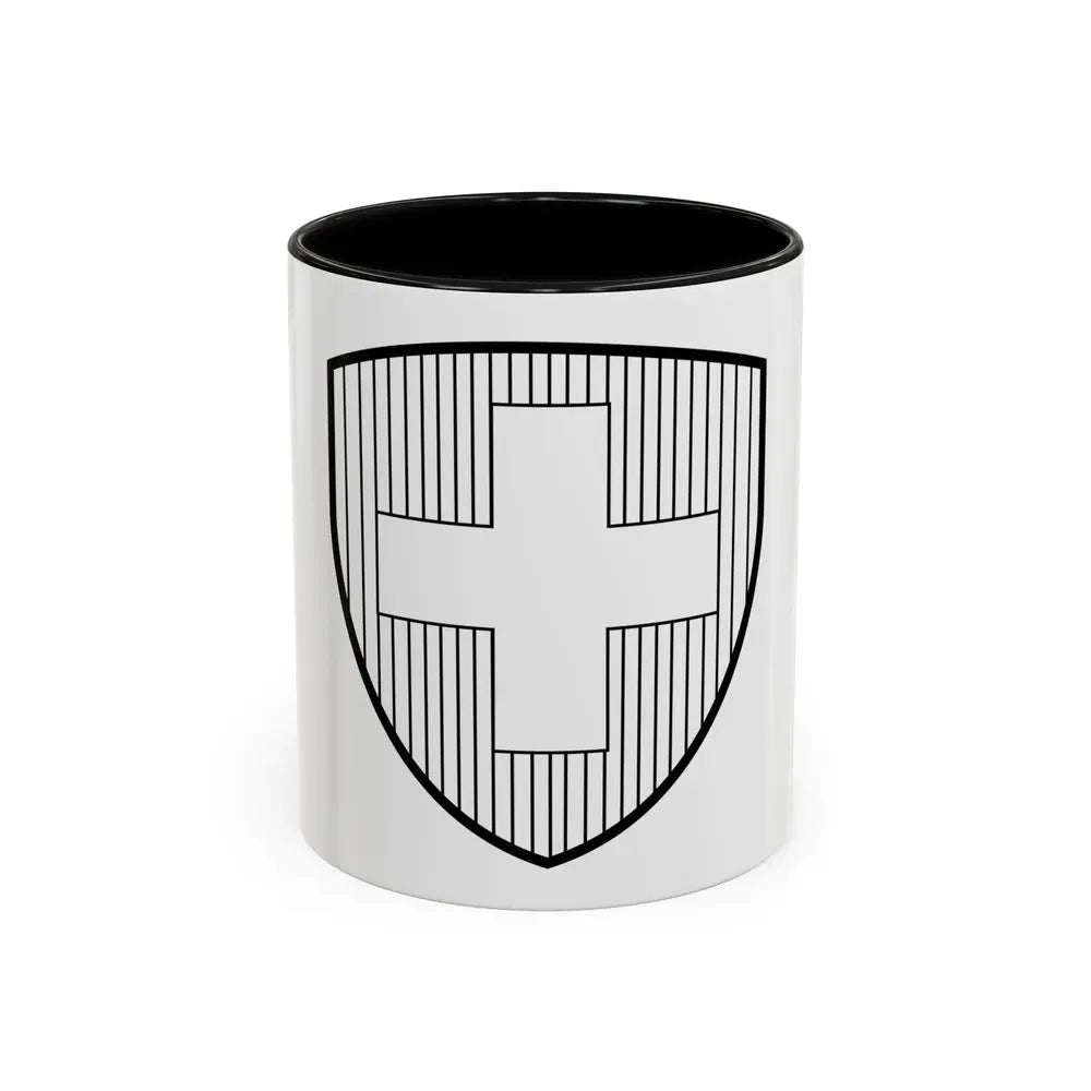 Coat of Arms of Switzerland 2 - Accent Coffee Mug 11oz Black - Go Mug Yourself