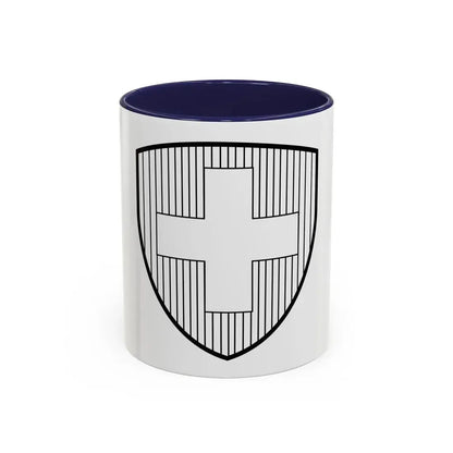Coat of Arms of Switzerland 2 - Accent Coffee Mug 11oz Navy - Go Mug Yourself