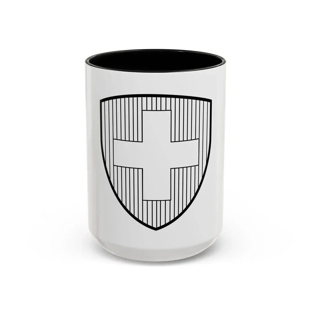 Coat of Arms of Switzerland 2 - Accent Coffee Mug 15oz Black - Go Mug Yourself
