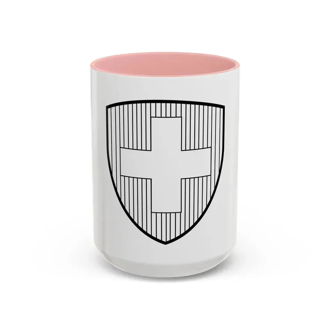 Coat of Arms of Switzerland 2 - Accent Coffee Mug 15oz Pink - Go Mug Yourself