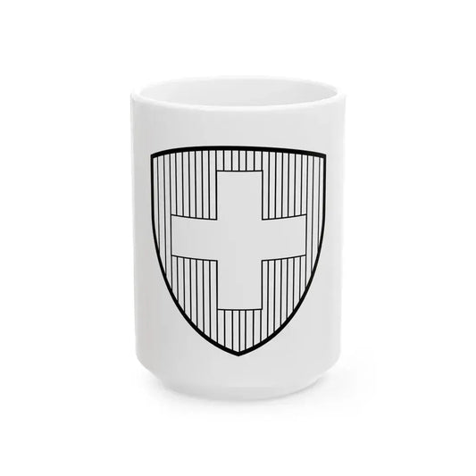 Coat of Arms of Switzerland 2 - White Coffee Mug 15oz - Go Mug Yourself