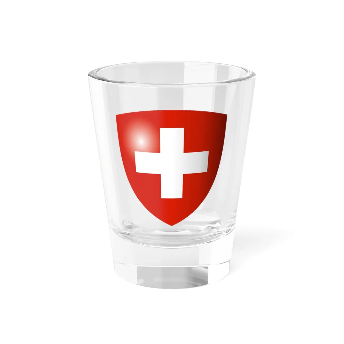 Coat of arms of Switzerland 3d (Switzerland) (Coat of Arms) Shot Glass 1.5oz 1.5oz - Go Mug Yourself