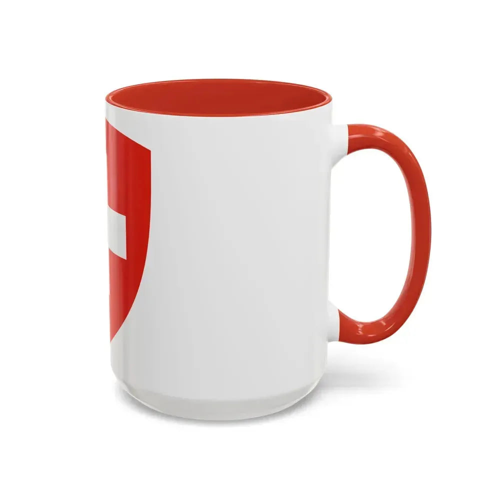 Coat of Arms of Switzerland - Accent Coffee Mug - Go Mug Yourself
