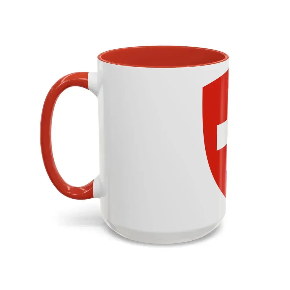 Coat of Arms of Switzerland - Accent Coffee Mug - Go Mug Yourself