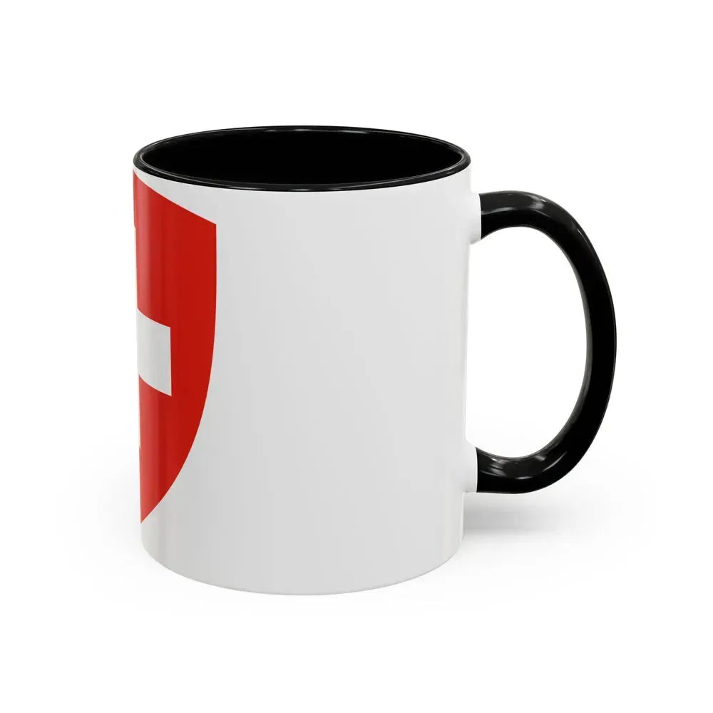 Coat of Arms of Switzerland - Accent Coffee Mug - Go Mug Yourself