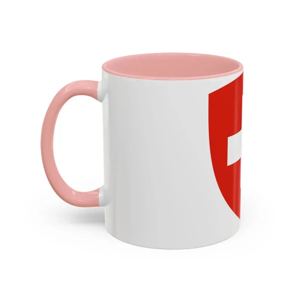 Coat of Arms of Switzerland - Accent Coffee Mug - Go Mug Yourself