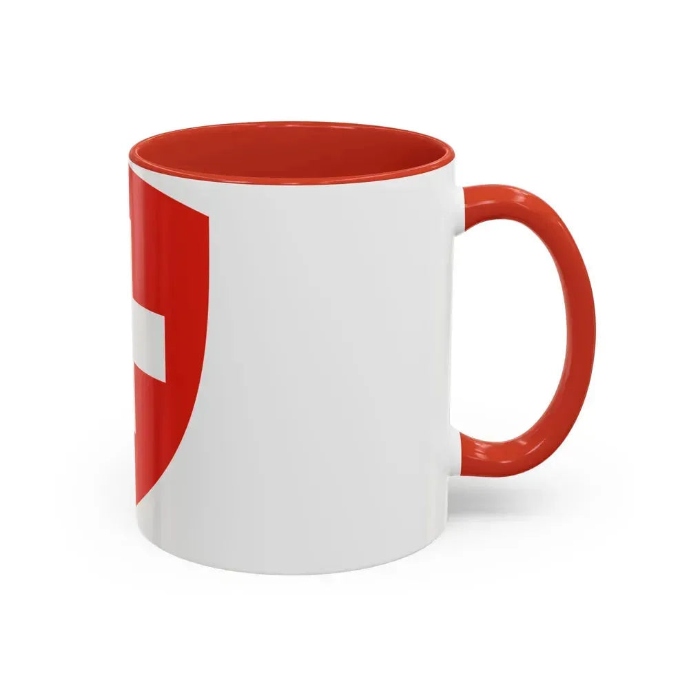 Coat of Arms of Switzerland - Accent Coffee Mug - Go Mug Yourself