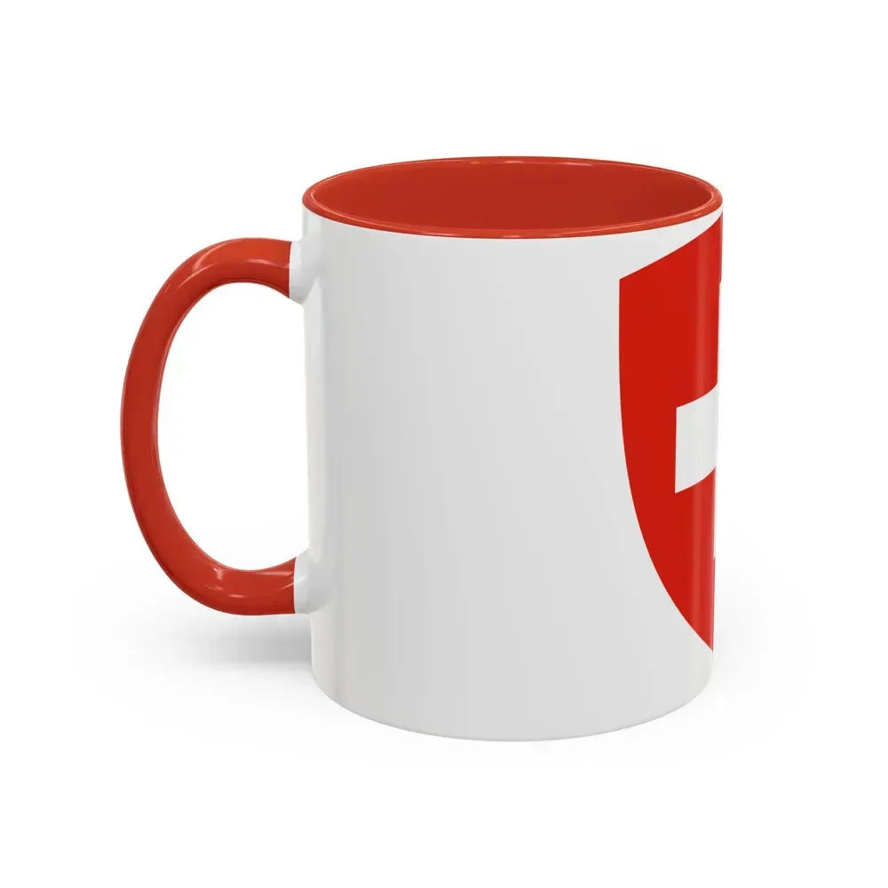 Coat of Arms of Switzerland - Accent Coffee Mug - Go Mug Yourself